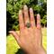 Green Aventurine Flower Copper Wire Ring by Rock My Zen